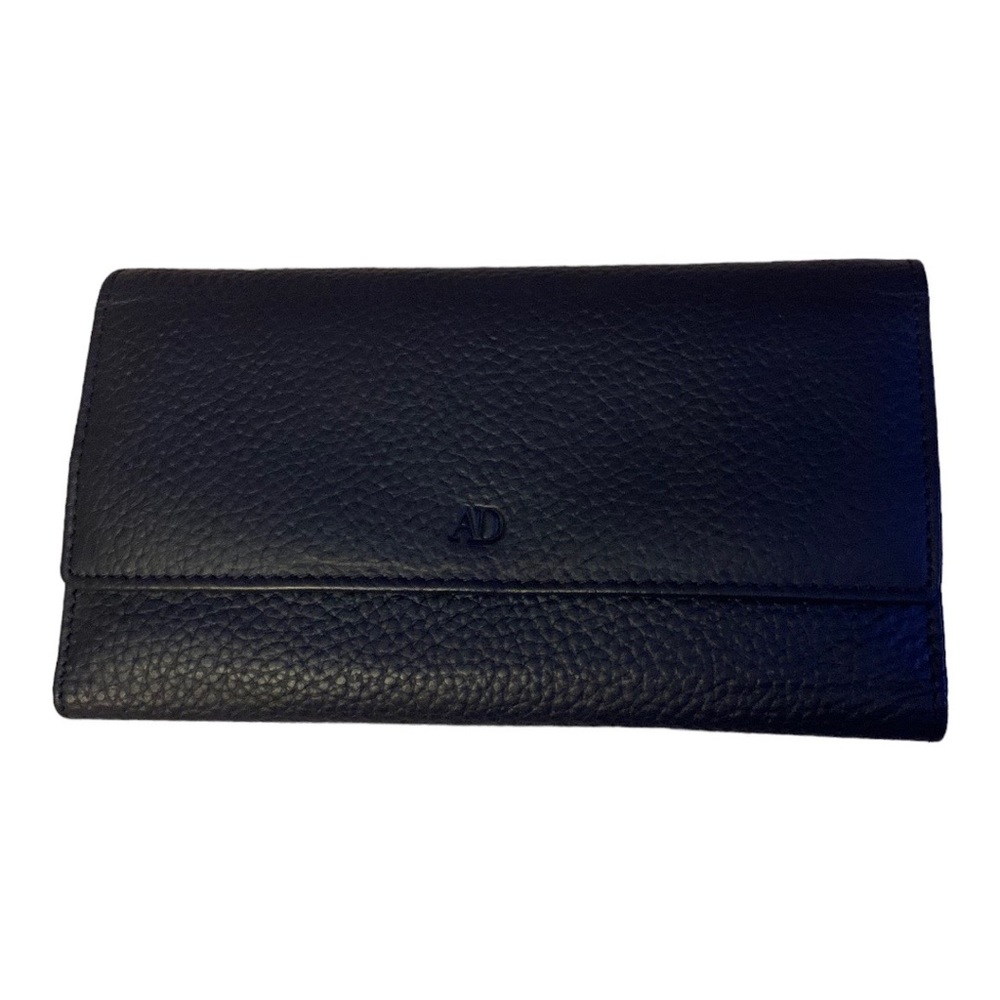 AD Leather Checking Book Wallet vintage